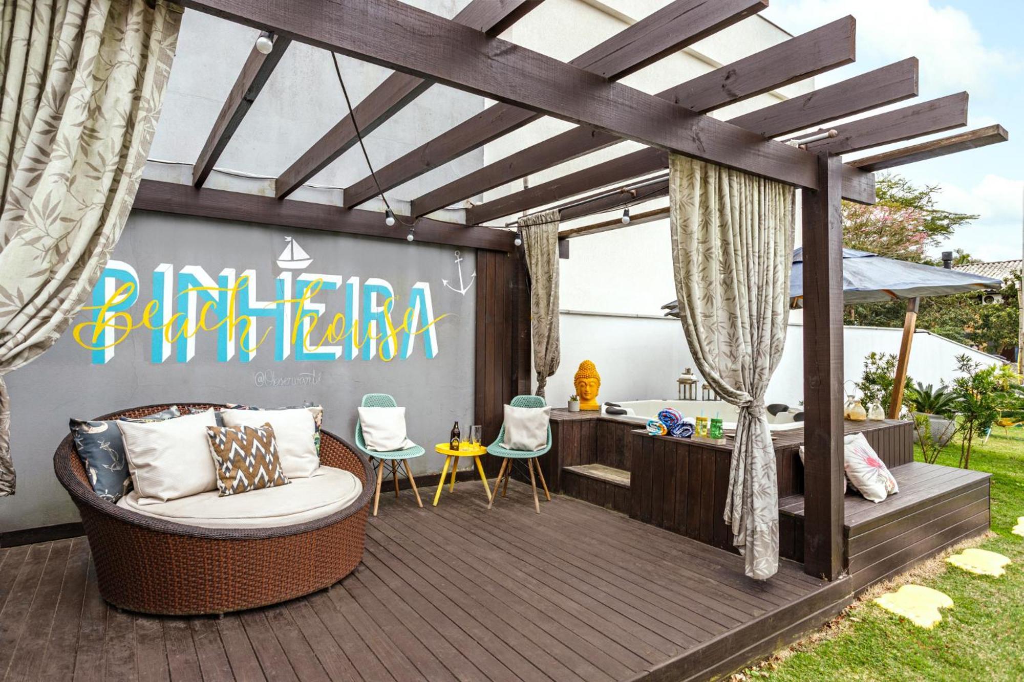 Pinheira Beach House Com Jacuzzi Villa Palhoca Luaran gambar