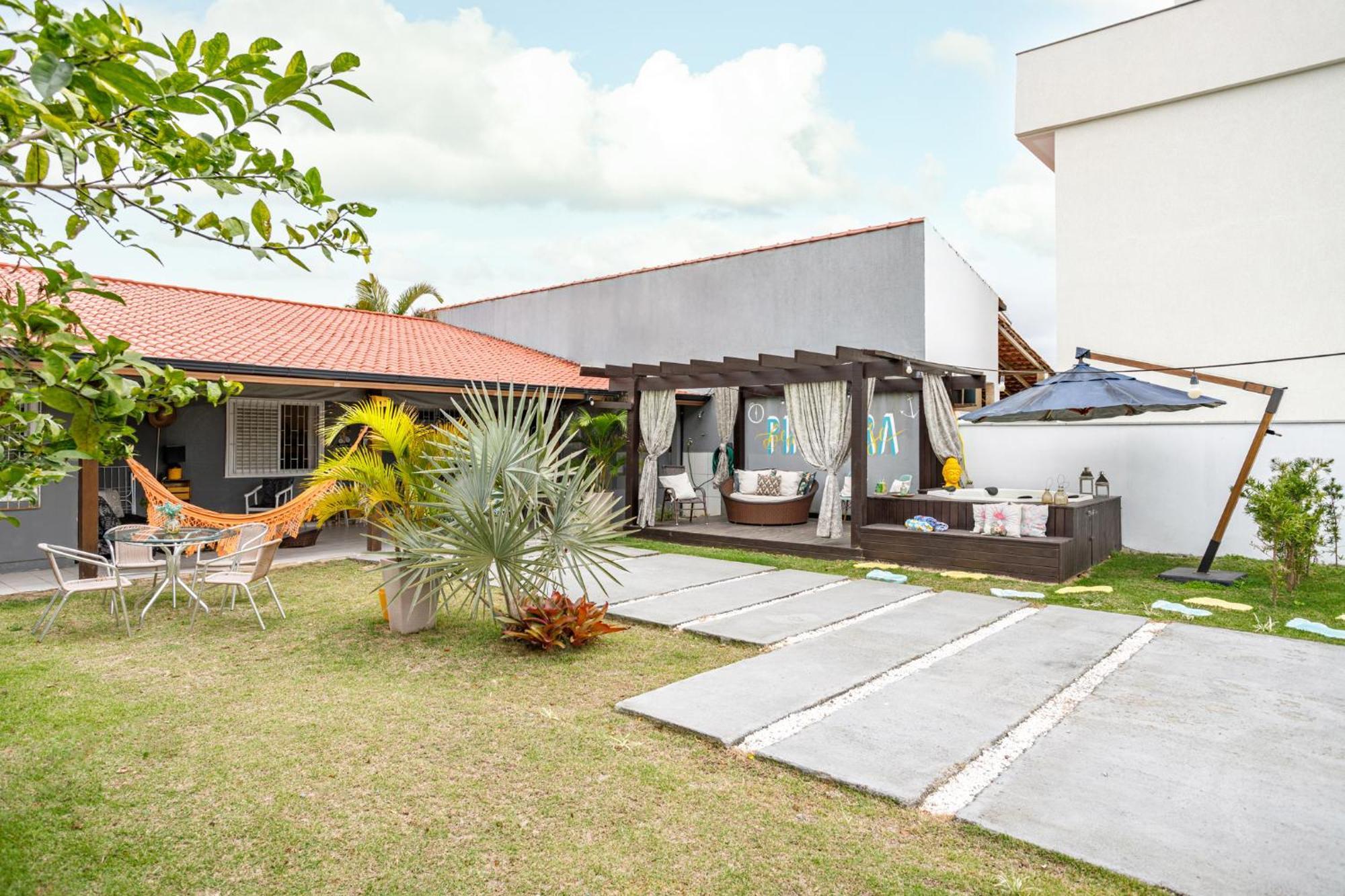 Pinheira Beach House Com Jacuzzi Villa Palhoca Luaran gambar